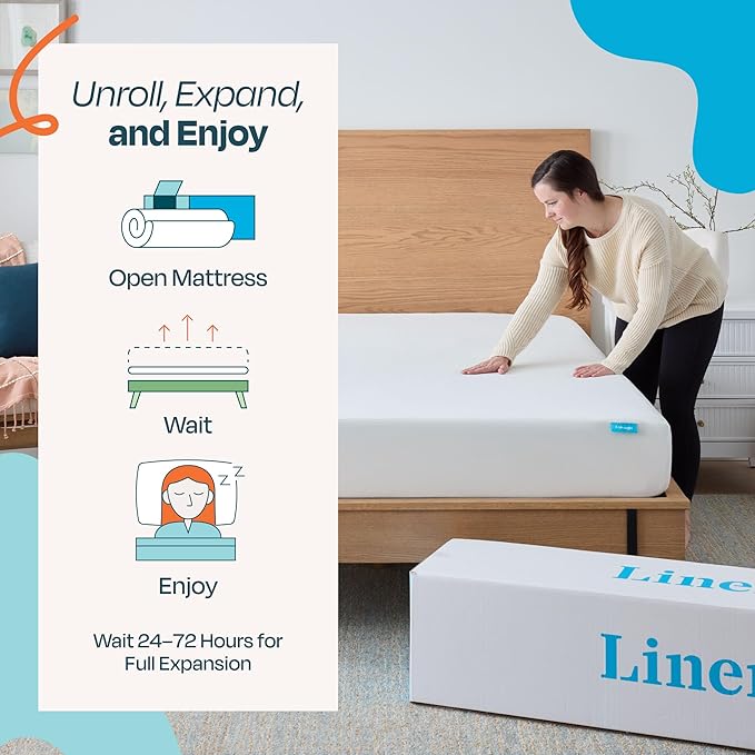 Linenspa 8 Inch Gel Infused Memory Foam Mattress – Twin XL Size – Medium Feel - Cooling Gel - Mattress in a Box - Primary or Guest Bedroom - Pressure Relieving and Breathable – CertiPUR-US Certified