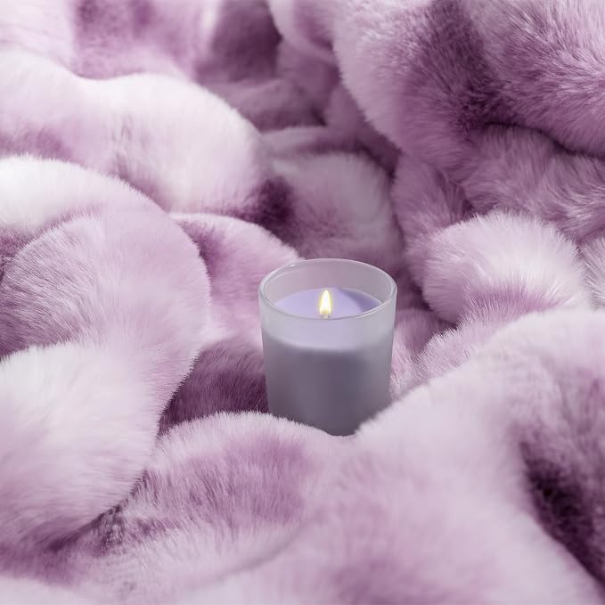 Luxury 1000GSM Faux Rabbit Fur Throw Blanket - Image 8