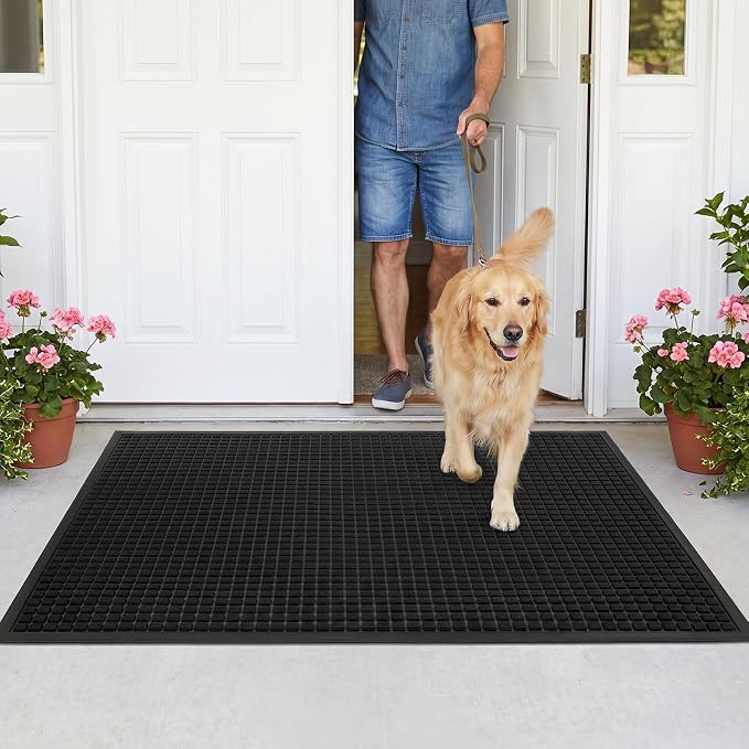Front Door Mat Outside Entrance, Heavy Duty Waterproof Doormat | 73"x46" - Image 9
