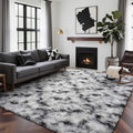 8x10 Ft Extra Large Shag Rugs for Living Room, Tie Dyed Ultra Soft Fluffy Furry by Cuzwlovita