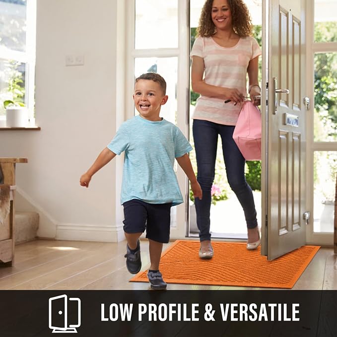 Sturdy Front Door Mat, Absorbent Muddy Dirt Resist Welcome Door Mats Outdoor - Image 5