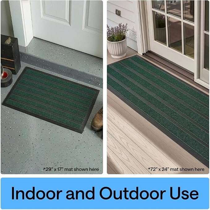 GORILLA GRIP 100% Waterproof All-Season WeatherMAX Doormat US Designed Natural - Image 9