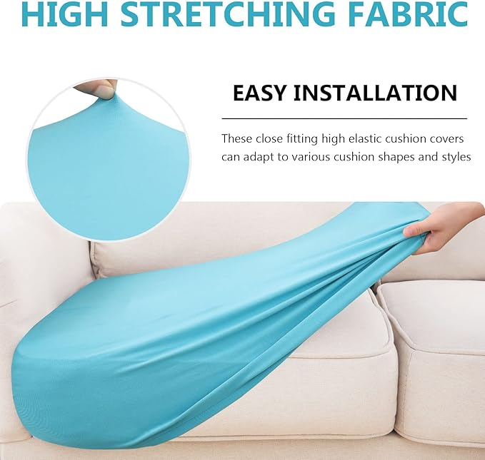 Waterproof Couch Cushion Covers, Stretch Sofa Seat Slipcovers | Stretch Fabric - Image 5