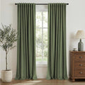 INOVADAY 100% Blackout Linen Curtains by INOVADAY