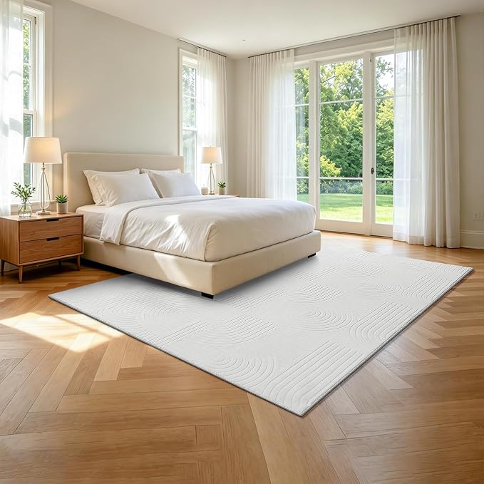 Pauwer 8x10 Area Rugs for Living Room, Modern Non Slip Washable Rug, Soft Fluffy - Image 9