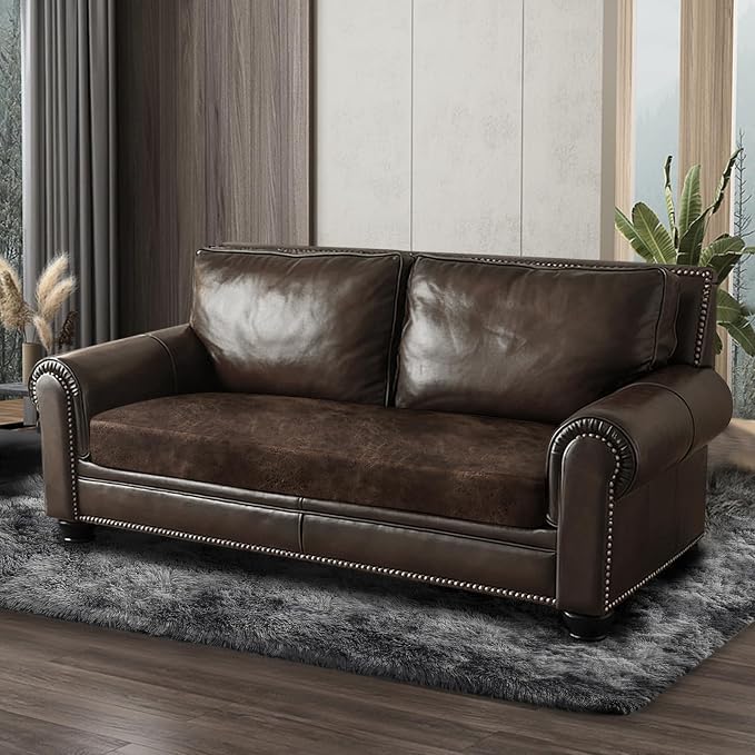 ANARACHON Leather Look Couch Cushion Covers Sofa Seat Slipcovers Sets Couches - Image 8
