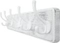 WEBI Coat Rack Wall Mount,Coat Hooks Wall Mounted,16" Hole to Hole,Large Coat Hanger Wall Hook Rack,5 Hooks for Hanging Coats,Hats,Jacket,Clothes,White