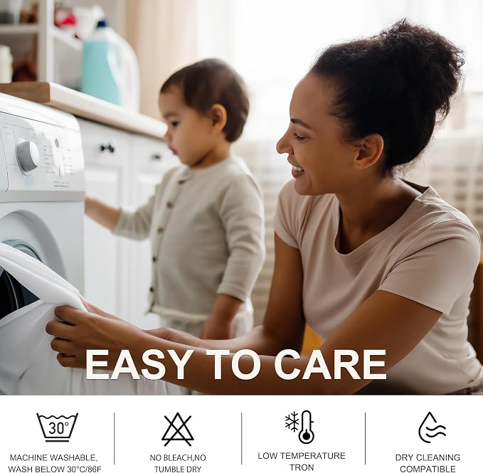 NICETOWN White Blackout Curtains 84 inches Long, Grommet 100% Blackout Window - Image 7