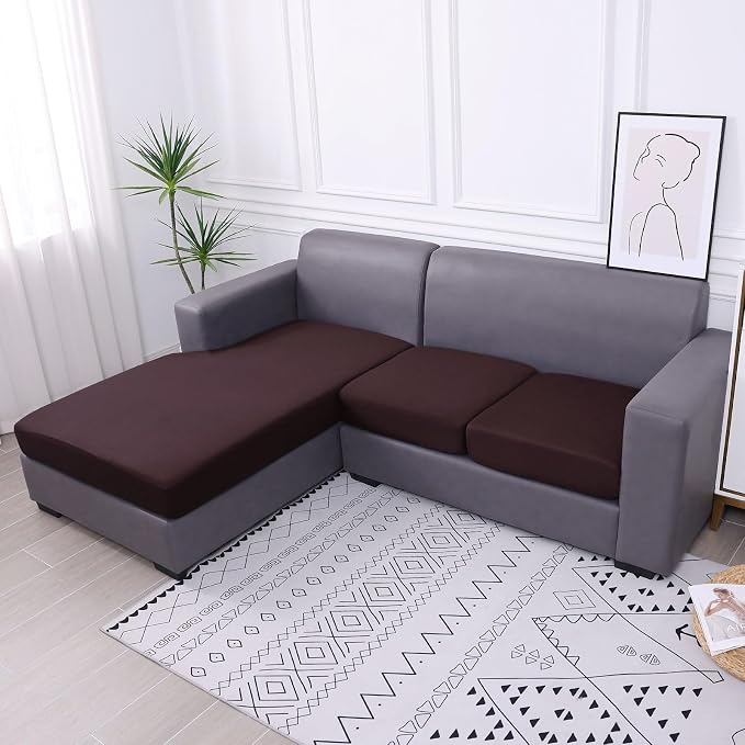 Waterproof Sectional Sofa Cushion Covers, L Shape Couch Slipcovers | L Shape - Image 7