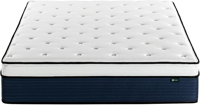 ZINUS 14 Inch Cooling Comfort Support Hybrid Mattress [New Version], California King, Fiberglass Free, Medium Plush, Cooling Motion Isolation, Certified Safe Foams & Fabric, Mattress in A Box