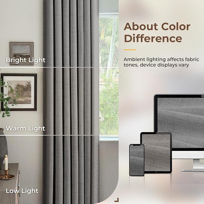 INOVADAY 100% Blackout Curtains - Image 8