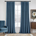 MIULEE Velvet Curtains 50W x 108L 2 Panels Stone Blue Blackout Curtains | by MIULEE