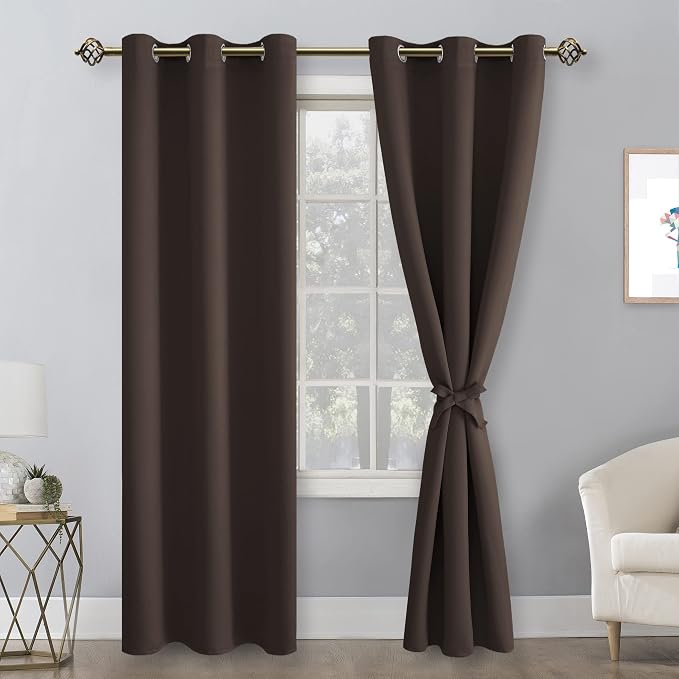 Blackout Curtains for Bedroom and Living Room, 38 x 72 Inch | Thermal Insulated - Image 9