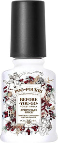 Poo-Pourri Toilet Spray, Spritzmas Spice, Cinnamon + Cranberry + Balsam Fir, 2 Fl Oz (BB10051)