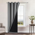 Yakamok Grey Blackout Curtains 84 Inches Long by Yakamok