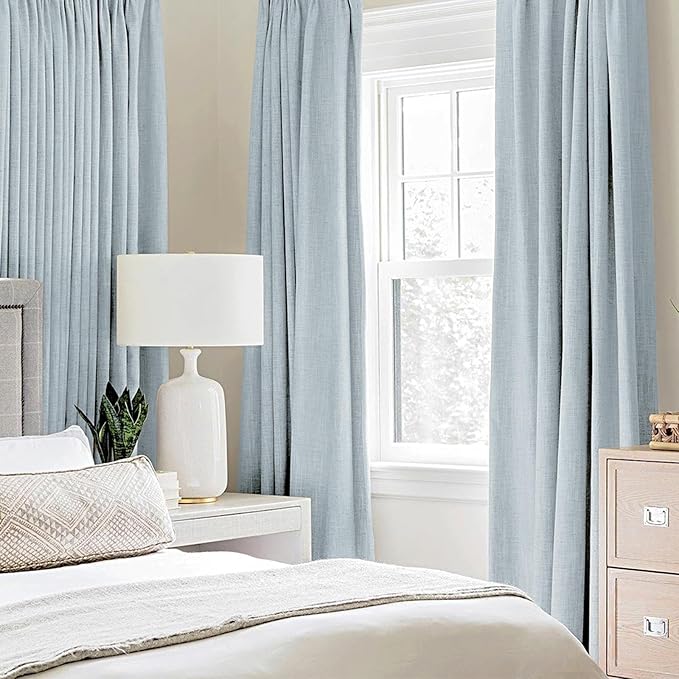 MIULEE 100% Blackout Linen Curtains - Image 2