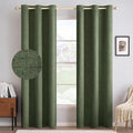MIULEE 100% Blackout Linen Curtains by MIULEE