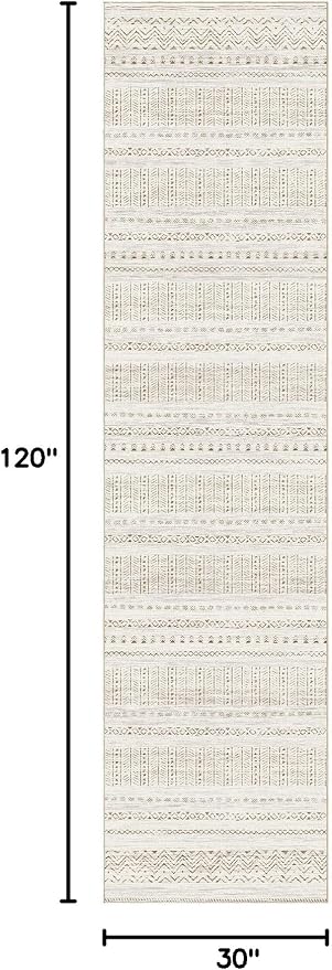 cotiled Hallway 2.6x8 Runner Rugs Washable Boho Moroccan Soft Rug | Solve - Image 2