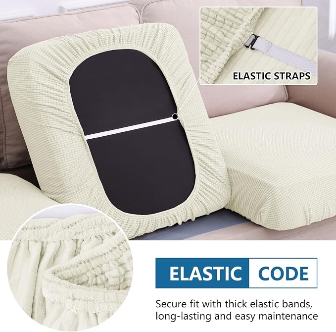 Waterproof Sectional Couch Covers, Non Slip Sofa Cushion Covers | L Shape - Image 4