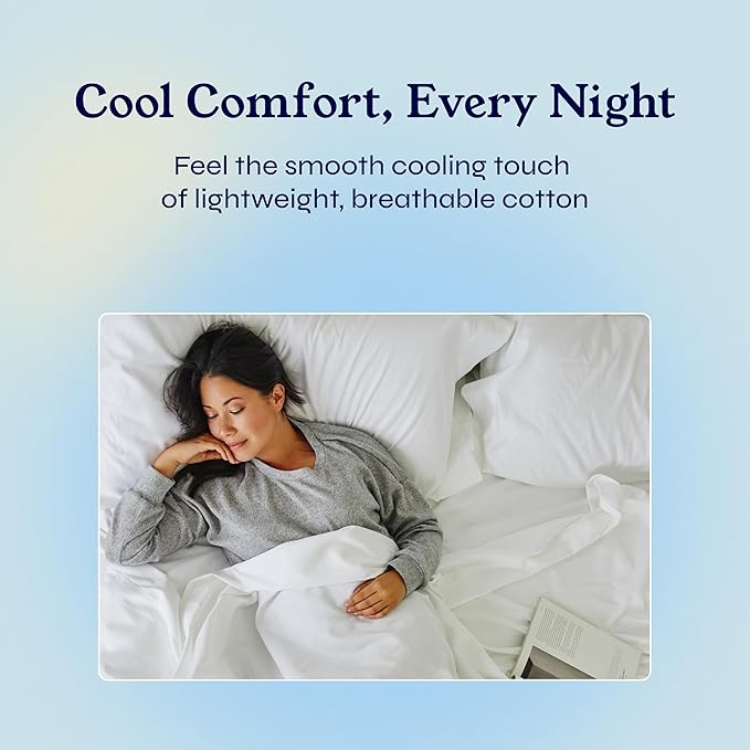 California Design Den Full Size Bed Sheets Set - Soft 400 Thread Count Sateen, Natural 100% Cotton Sheets with Deep Pockets, Breathable, Cooling and Durable Bedding Set - Peacock Blue