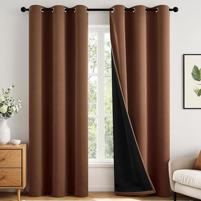 MIULEE Mocha Brown 100% Blackout by MIULEE