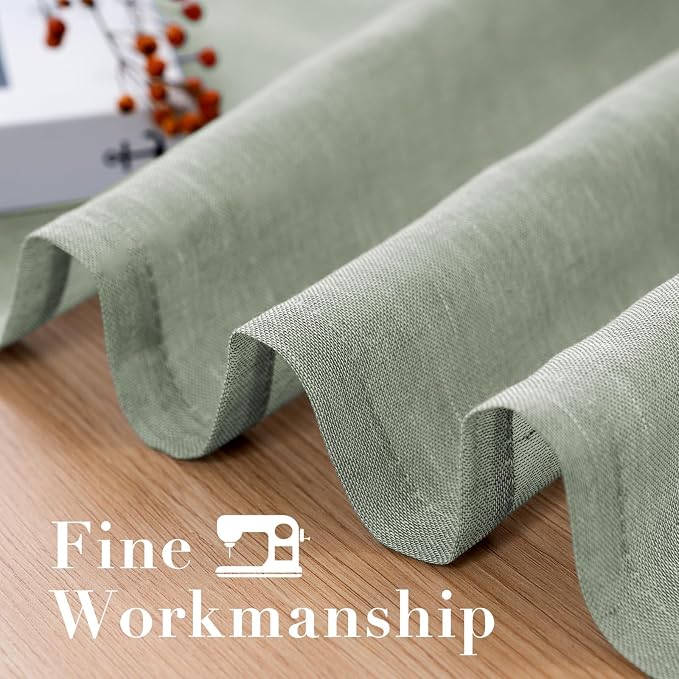 H.VERSAILTEX Linen Curtains Flax Linen Blended Curtain Panels - Image 6