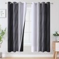 Black and Greyish White Ombre Blackout Curtains by ESTELARTEXTILER