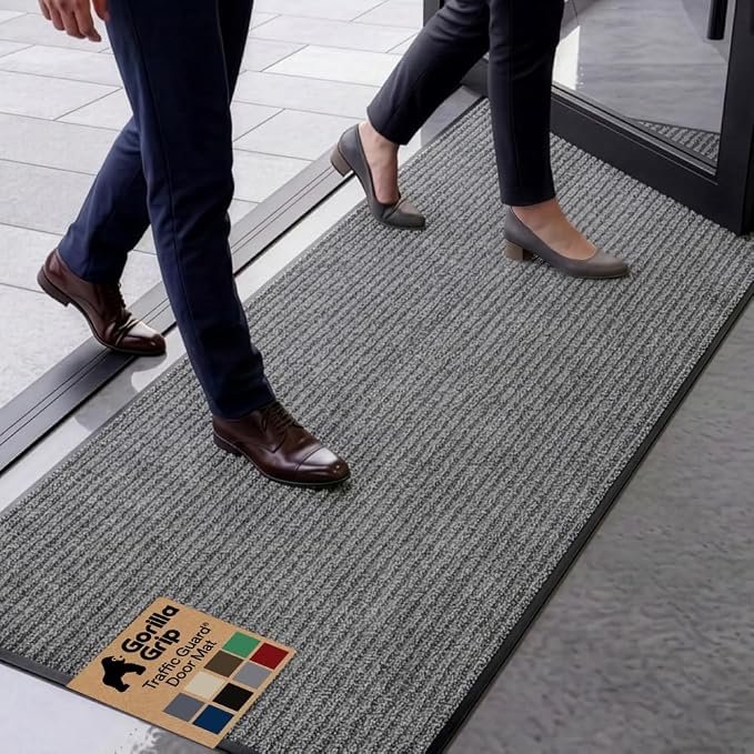 GORILLA GRIP Waterproof Traffic Guard Door Mat, Indoor Outdoor Durable Entryway by Unknown