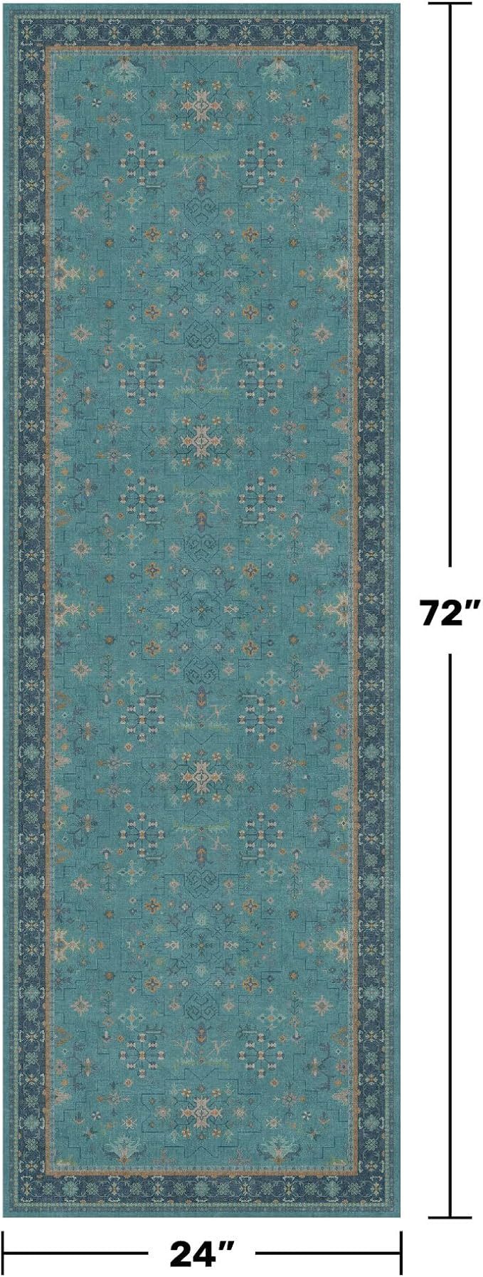 Boho 2x6 Non Slip Kitchen Rug Runner - Image 2