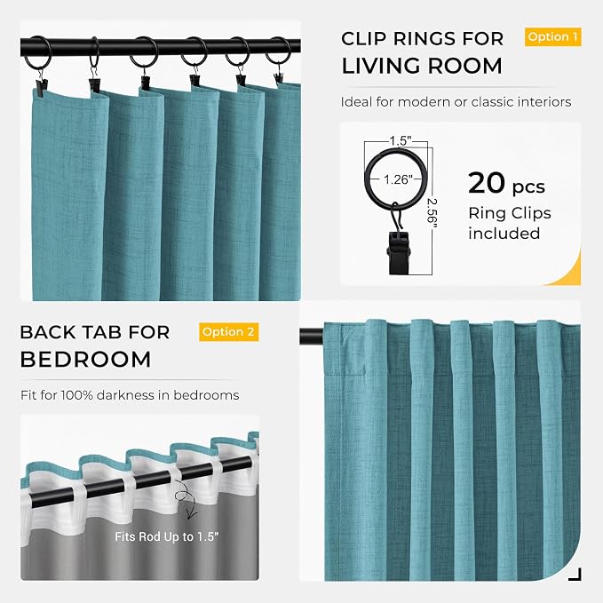 INOVADAY 100% Blackout Curtains - Image 4