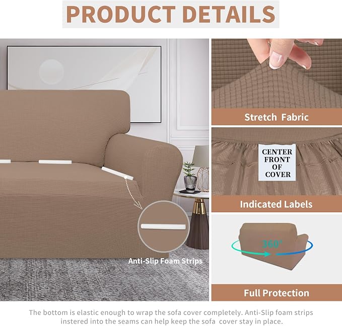 Easy-Going 100% Waterproof Oversized Loveseat Cover, Couch Cover - Image 4