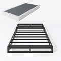 Twin Box Spring 5 Inch Low Profile Heavy Duty Metal Structure with Easy Clean Fabric Bed Cover, Non-Slip, No Noise, Easy Assembly