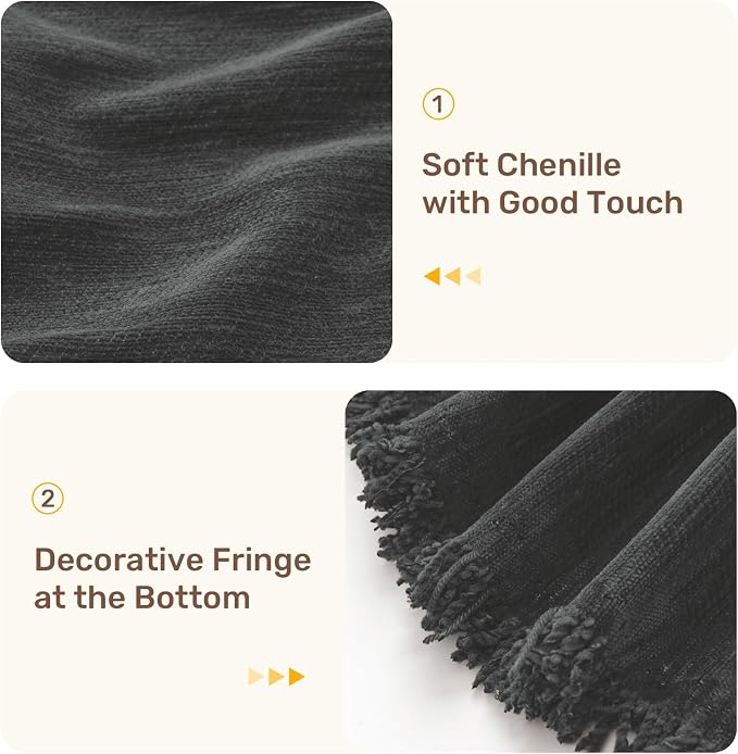 2 Pieces Sectional Couch Covers L Shaped Cover XXL Charcoal Gray | Thick - Image 7