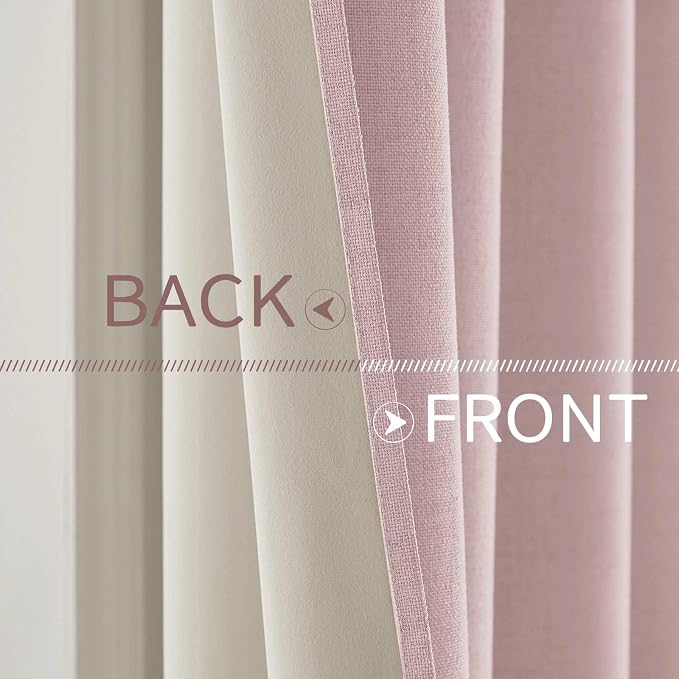 MIULEE 100% Blackout Linen Curtains - Image 6