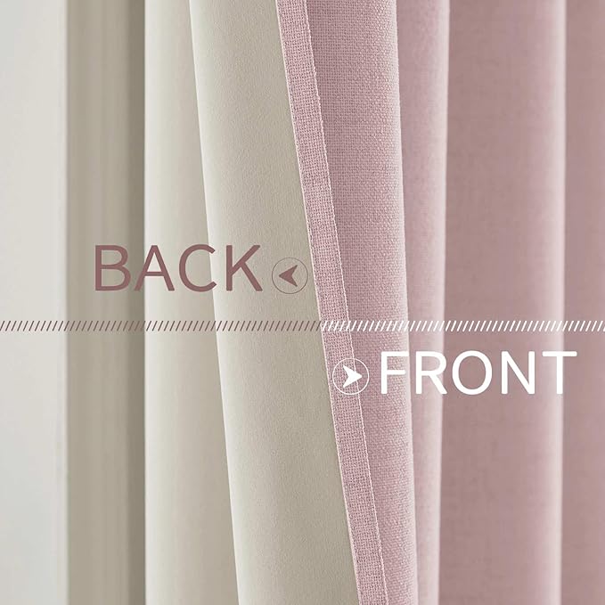MIULEE 100% Blackout Linen Curtains - Image 6