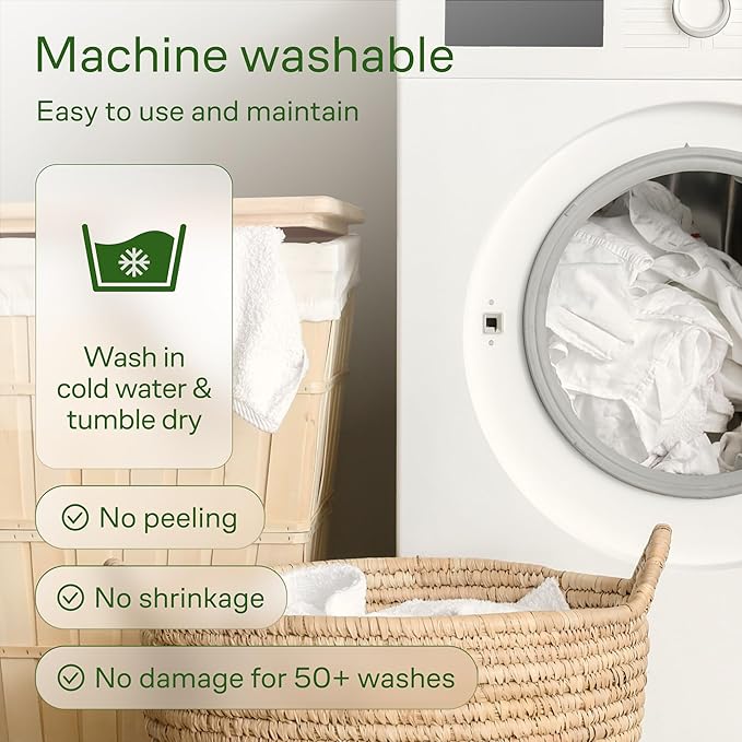 Ultra Soft Full Size Mattress Topper - Viscose Made from Bamboo Pillow Top Mattress Pad for Back Pain Relief - Naturally Cooling for Hot Sleepers, Gray