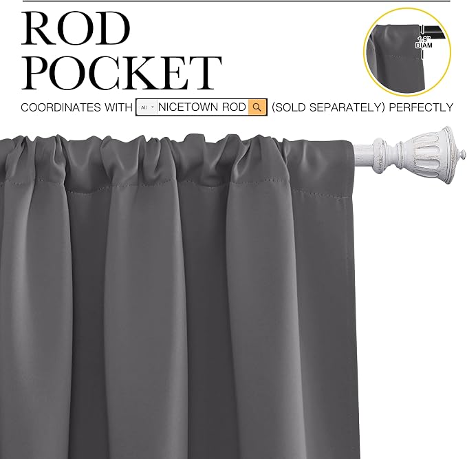 NICETOWN Blackout Curtain Panels - Image 3