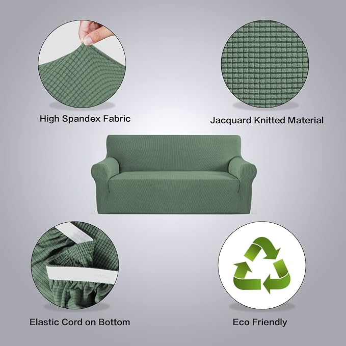 H.VERSAILTEX Stretch Sofa Covers 4 Seater Sofa Slipcovers - Image 4