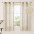 60 Inch Semi Sheer Linen Curtains by LAMIT