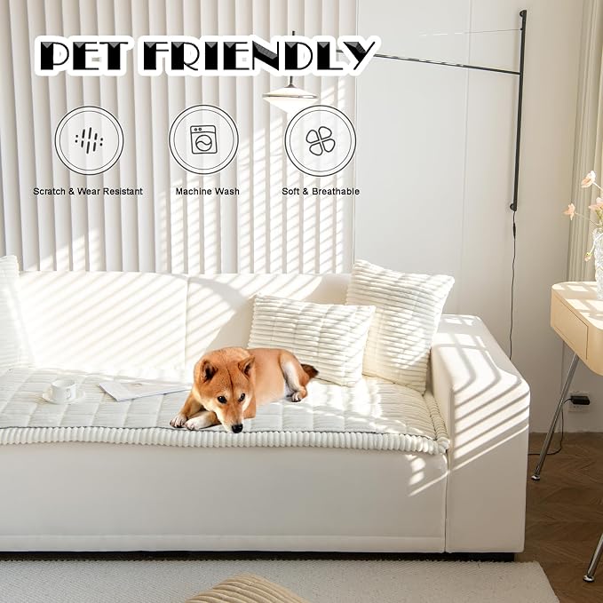 ZQFFB Couch Cover for Dogs Washable Non-Slip Pet Friendly Sofa Protector | - Image 2
