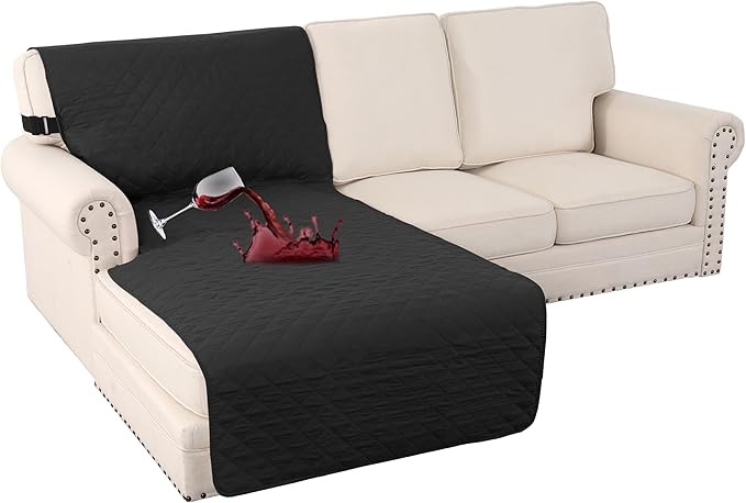 Turquoize 100% Waterproof Sofa Covers Chaise Lounge L Shape Sofa Protector Slip by Turquoize