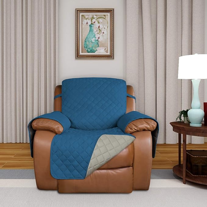 PureFit Reversible Recliner Chair Covers Couch Covers - Image 2