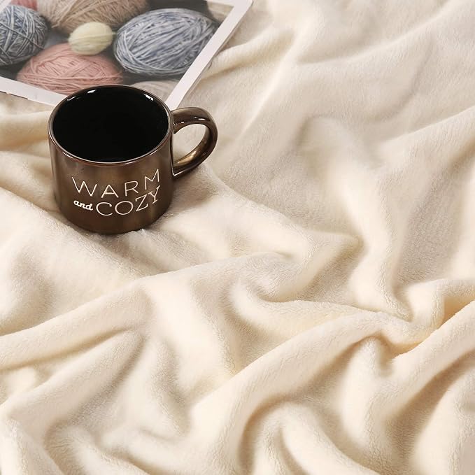 TASTHROW Large Flannel Fleece Throw Blanket, 50×70 Inch | Cozy Lightweight - Image 2