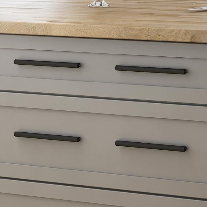 Franklin Brass Adjusta-Pull (5-Pack) Adjustable Drawer Pulls | Fits 2 to 8-13/16 Inch Hole Centers | Matte Black Cabinet Handles| Modern Arch P43971K-FB-CP