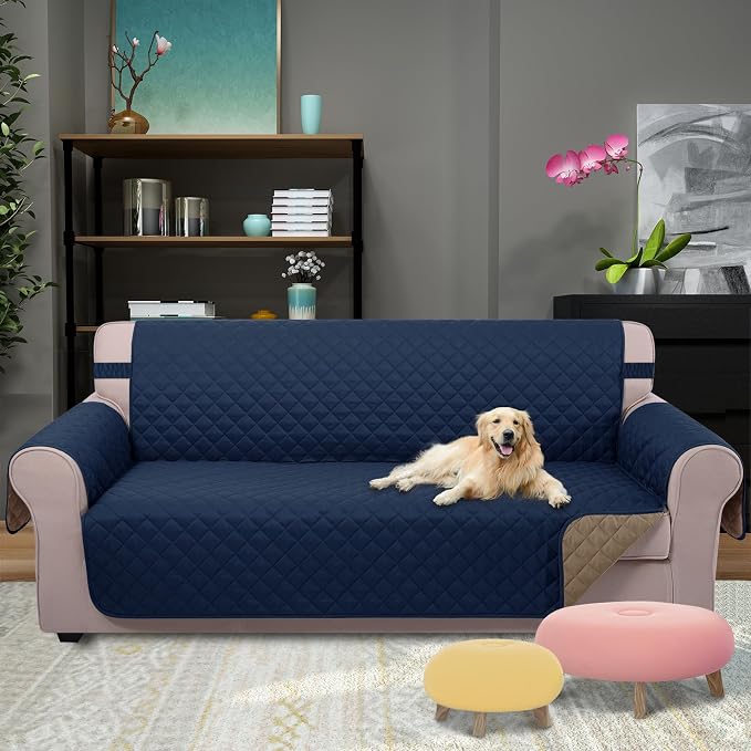 U-NICE HOME 4 Seater Sofa Cover 91''Large Couch Cover, Pet Friendly, Elastic - Image 2