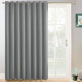 Yakamok Dove Grey Room Darkening Curtains 96 inch Sliding Door Drapes | 1 by Yakamok