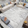 Latepis White and Grey Tips Faux Fur 8'10"x11'10" Area Rug, Soft Plush Faux Fur by Latepis