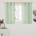 Short Linen Curtains 40 Inch Length by LAMIT