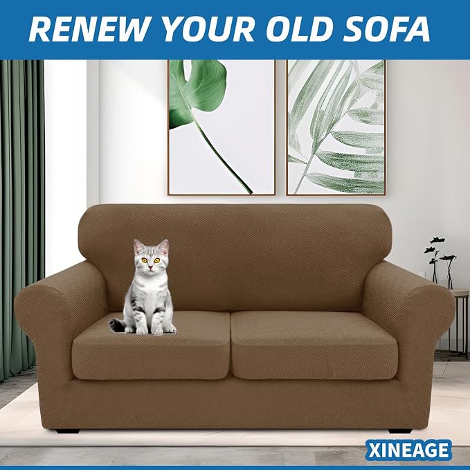XINEAGE New 3 Pieces Couch Covers - Image 4