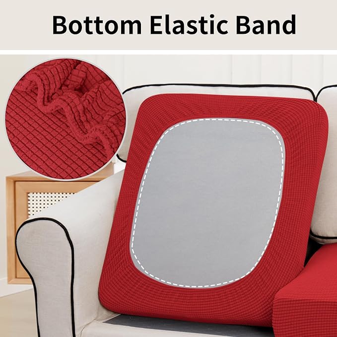 Easy-Going Stretch Individual Couch Cushion Cover Sofa Seat Furniture Protector - Image 4